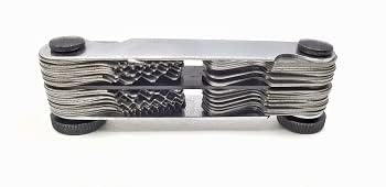 Screw Pitch Gauge/Thread 4 to 62 TPI, 0.25 to 6.0 mm Combination with 55 Degree and Metric 60 Degree - Image 4